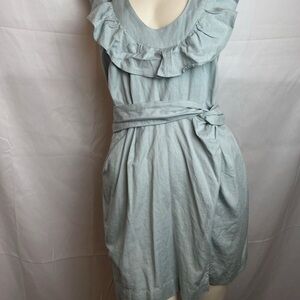 Free People Ruffle Cross Back Dress with Pockets